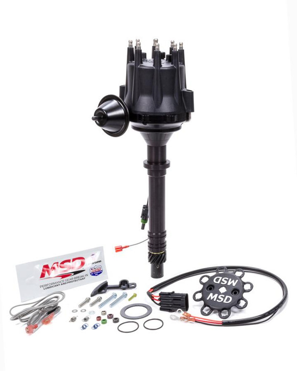 MSD IGNITION Chevy V8  Billet RTR Distributor - Black 