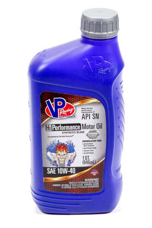 VP RACING VP 10w40 HI-Performance Racing 1 Qt - 32oz 