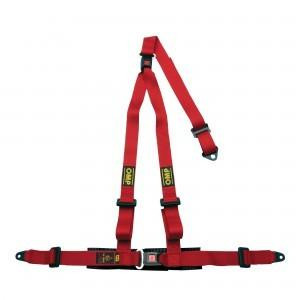 OMP RACING, INC. Strada 3 Harness Red Bolt in Push Button Exit 