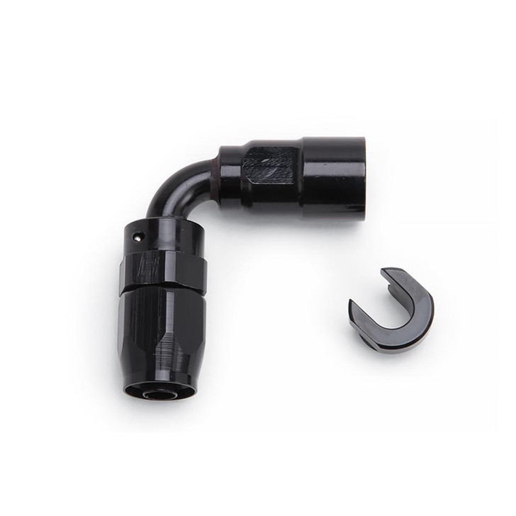 RUSSELL 6an 90-Deg Hose End to EFI 3/8 Push-On Q/D 