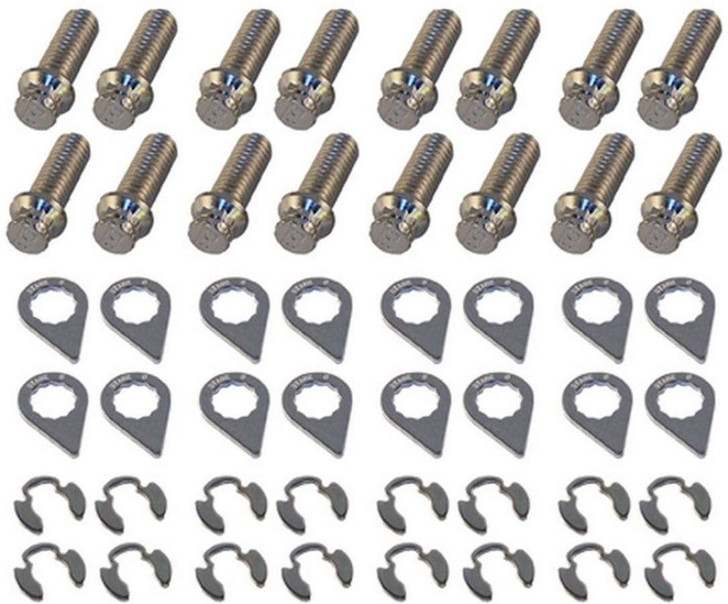 STAGE 8 FASTENERS Header Bolt Kit - 12pt. 3/8-16 x 1in (16) 