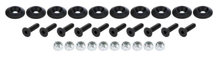 ALLSTAR PERFORMANCE Countersunk Bolt Kit Black 10pk 