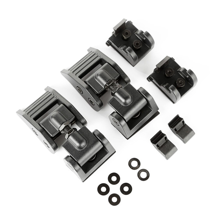 RUGGED RIDGE Hood Latches Black 18-   Jeep Wrangler JL 