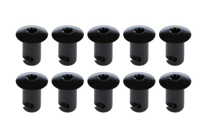 ALLSTAR PERFORMANCE Oval Hd T-30 Torx Fast. 7/16 .500in 10pk Alum Bl 