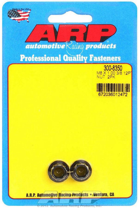 ARP 8mm x 1.00 12pt Nut Kit (2pk) 