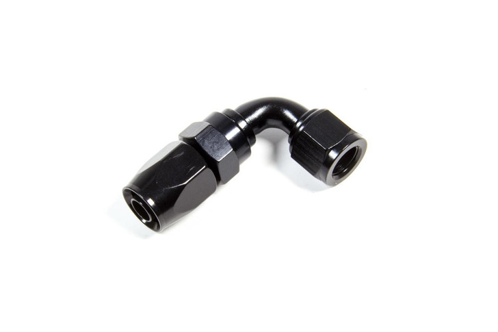 FRAGOLA Hose Fitting #6 90 Deg. to #8 Hose Black 