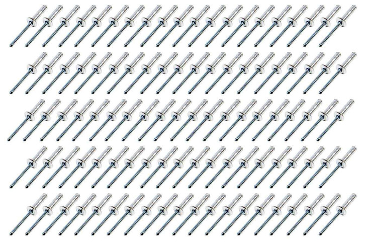 FIVESTAR Small Head Rivet Silver 100pc 3/16in 