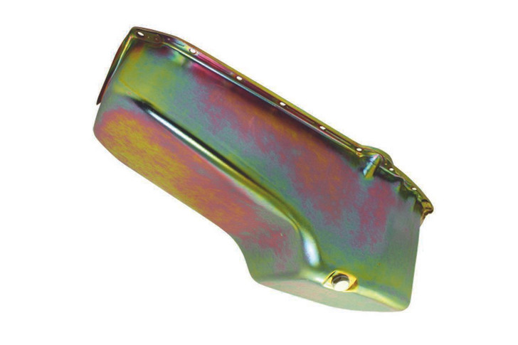 SPECIALTY PRODUCTS COMPANY 55-79 SBC Steel Stock Oil Pan Zinc 