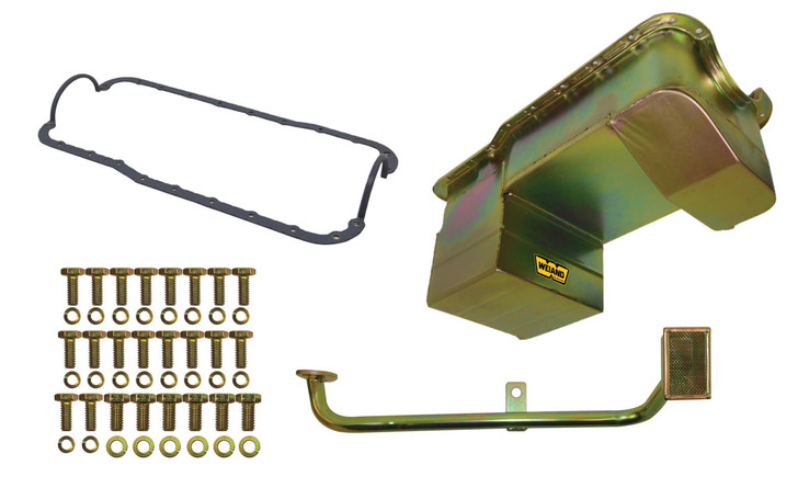WEIAND 7qt Oil Pan Kit RR Sump SBF 302 79-93 Zinc 
