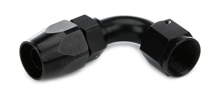 FRAGOLA Hose Fitting #10 90 Deg Black 