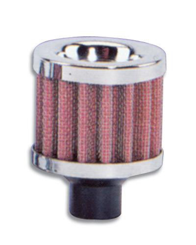 VIBRANT PERFORMANCE Crankcase Breather Filte r W/ Chrome Cap - 5/8In 
