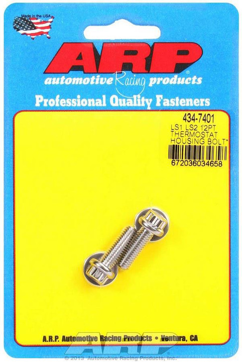 ARP S/S Thermostat Hsg. Bolt Kit - 12pt. LS1/LS2 