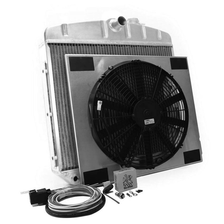 GRIFFIN Radiator Combo Unit GM 55-57 Chevy 