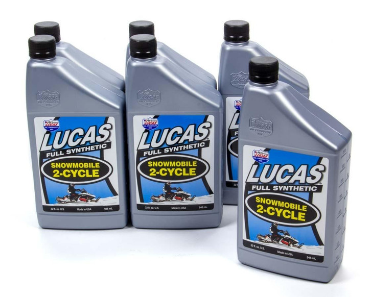 Lucas Oil 2 Cycle Snowmobile Oil Synthetic Case 6x1 Qt. 