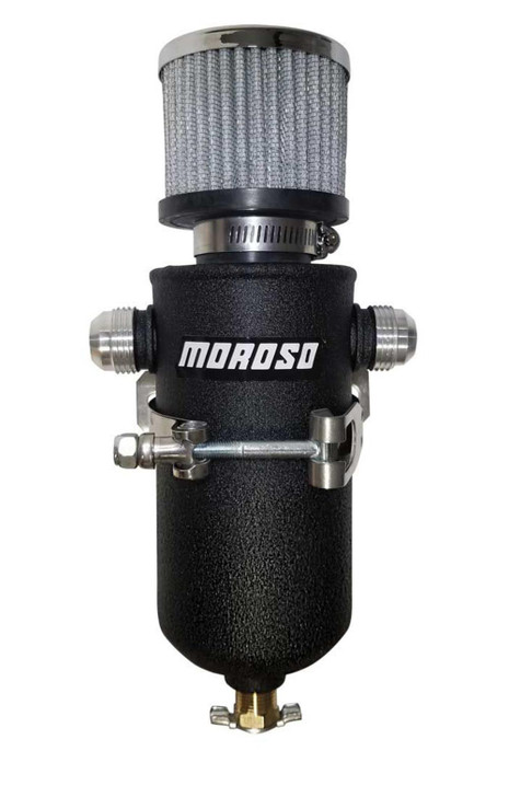 MOROSO Remote Breather Tank - w/2 - 12an Fitting 