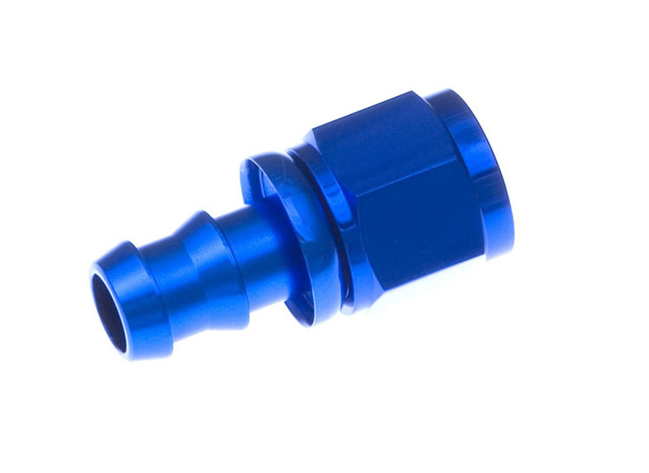 REDHORSE PERFORMANCE 6AN Push Lock Hose End Str Blue 