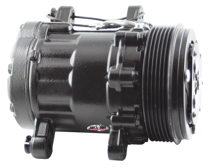 TUFF-STUFF Peanut A/C Compressor 6 Groove Pulley Black 