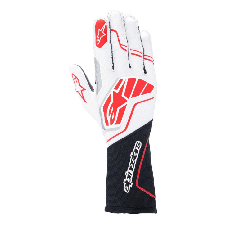 ALPINESTARS USA Glove Tech-1 ZX V4 Blk / Wht / Red  Medium 
