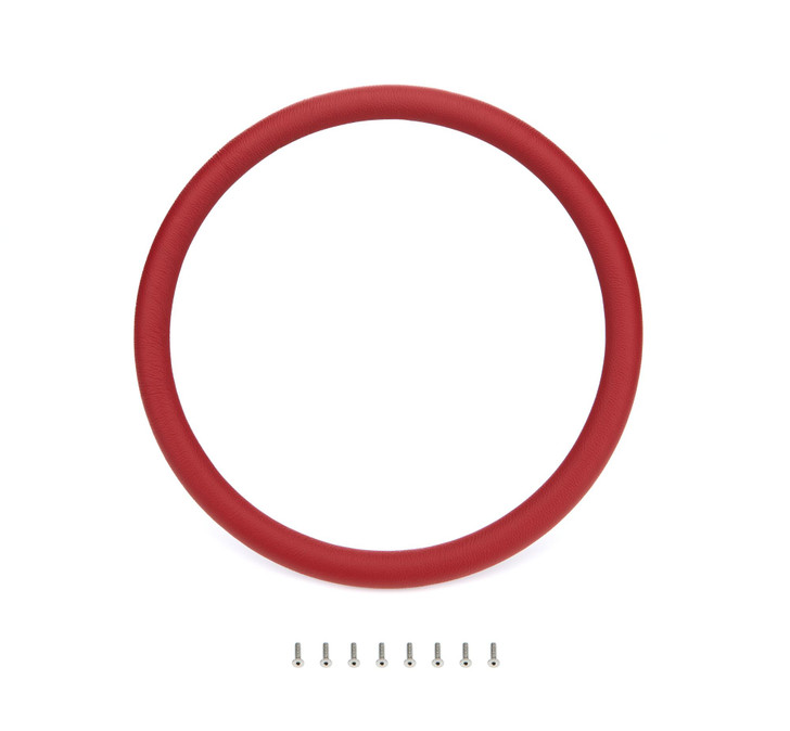 BILLET SPECIALTIES Steering Wheel Red Wrap Leather Half 
