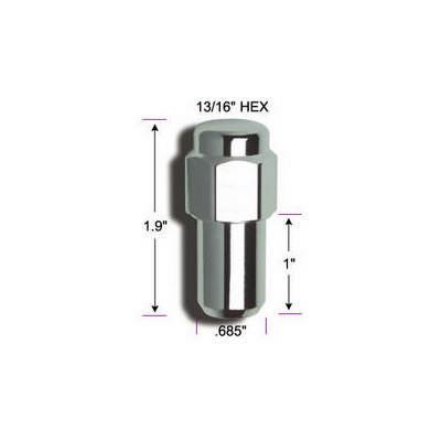 GORILLA 4 Lugnuts Extended Mag 1/2 