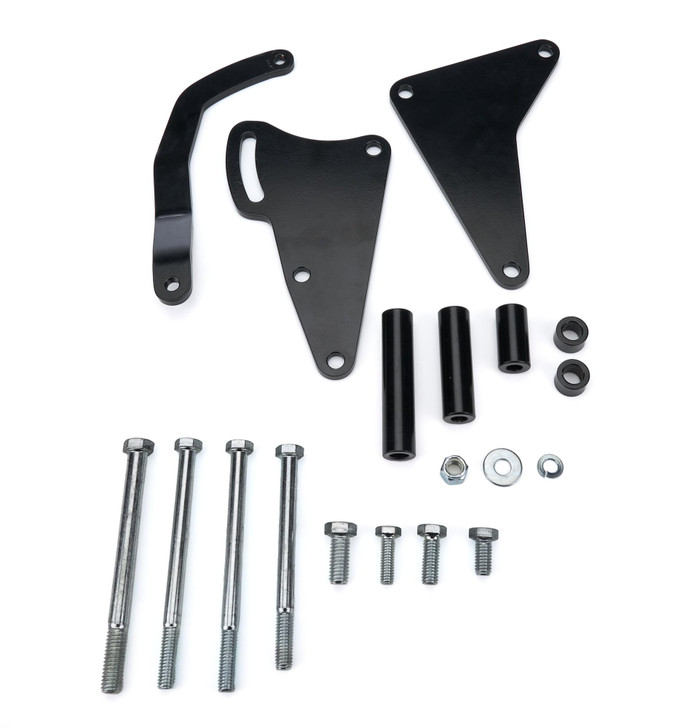 TUFF-STUFF Alternator Bracket BBC Long Water Pump Black 