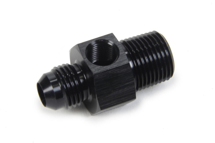 TRIPLE X RACE COMPONENTS Gauge Adapter #6 Male x 3/8 NPT x 1/8 