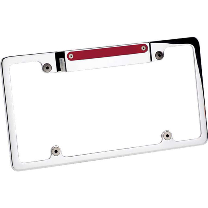 BILLET SPECIALTIES License Frame w/3rd Brake Light Polished 