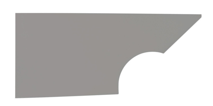 FIVESTAR Qtr Panel High Impact Plastic Gray Right 