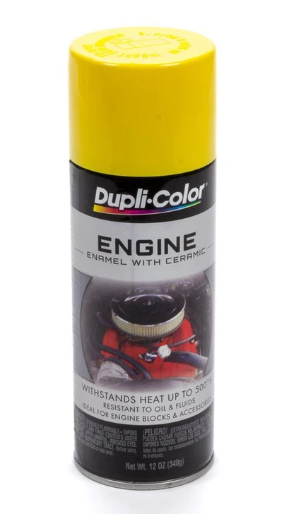 DUPLI-COLOR/KRYLON Daytona Yellow Engine Paint 12oz 