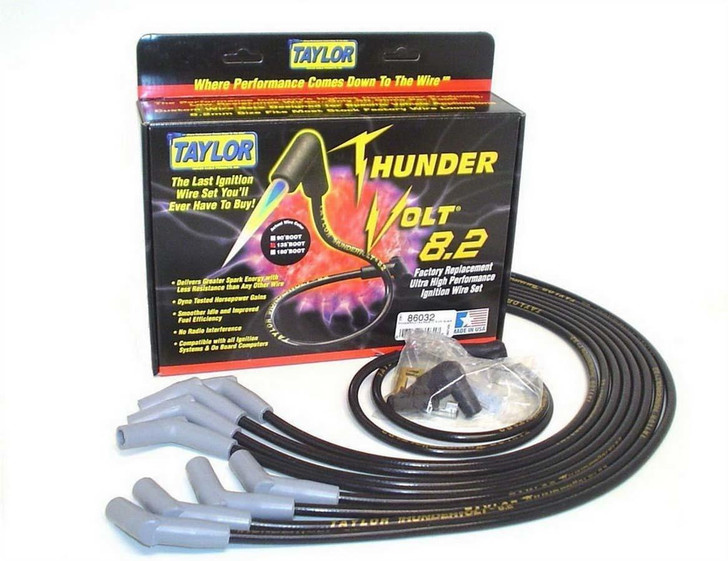TAYLOR/VERTEX Thundervolt 8.2 Plug Wire Set BBC Black 
