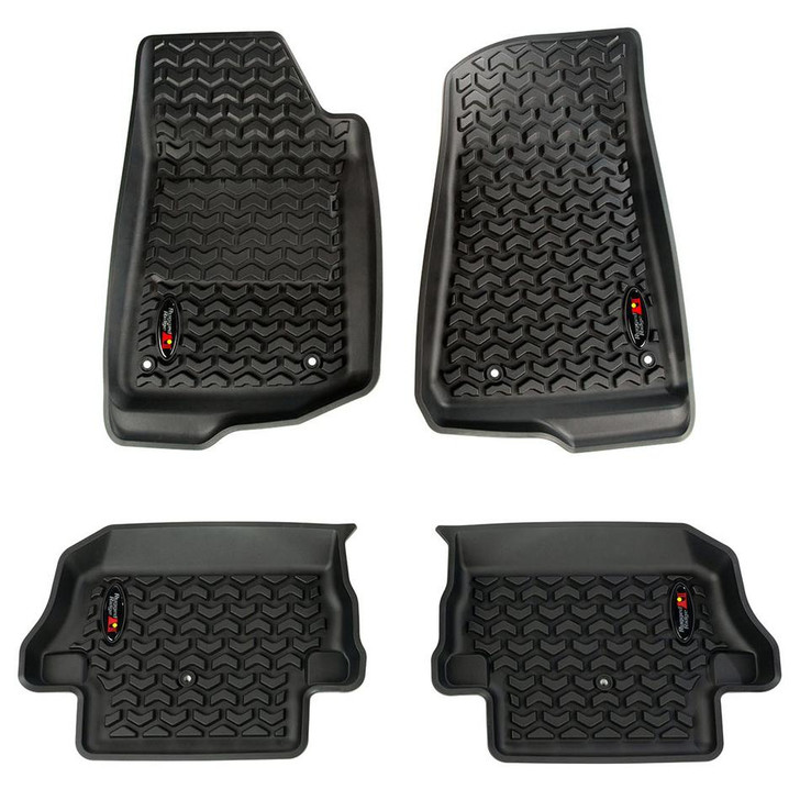 RUGGED RIDGE Front & Rear Floor Liner 18-   Jeep Wrangler JL 