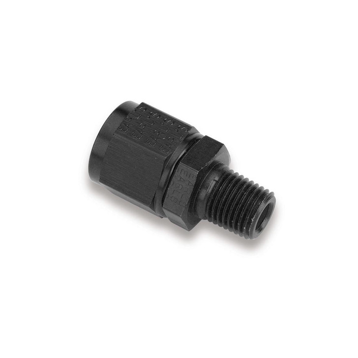 EARLS Adapter Fitting 6an Fem Swivel to Male 1/4 NPT 