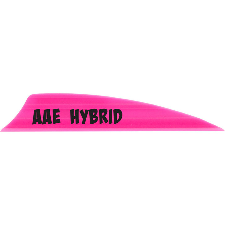 Aae Hybrid 2.0 Vanes Hot Pink 1.95 In Shield Cut 100 Pk