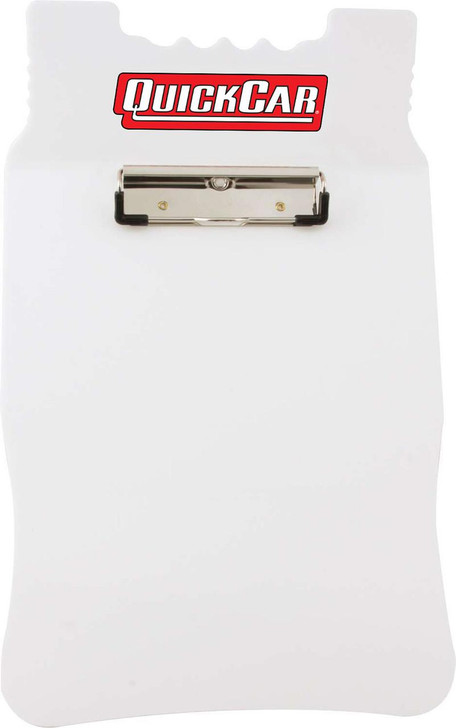 QUICKCAR RACING PRODUCTS Acrylic Clipboard White 