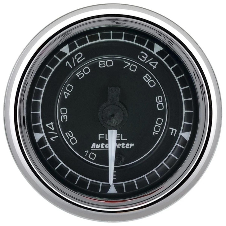 AUTOMETER 2/16 Chrono Chrome Gauge Fuel Level Programmable 