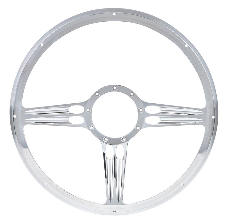 BILLET SPECIALTIES Steering Wheel Half Wrap 15.5in Hollowpoint 