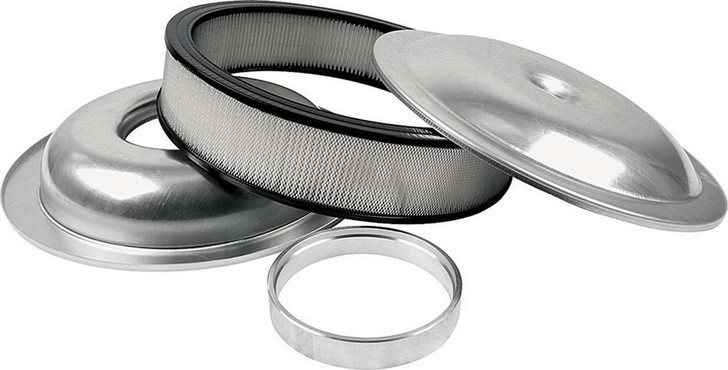 ALLSTAR PERFORMANCE LW 14in A/C Kit Plain 3-1/2in Paper Element 
