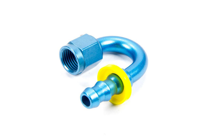 FRAGOLA Hose Fitting #6 180 Deg Push Lock 