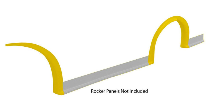 FIVESTAR MD3 Wheel Flares Dirt Yellow Left 