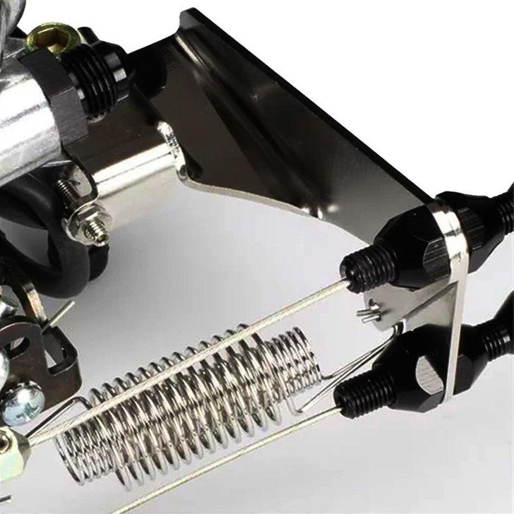 LOKAR Throttle Cable Bracket Holley Sniper Black 