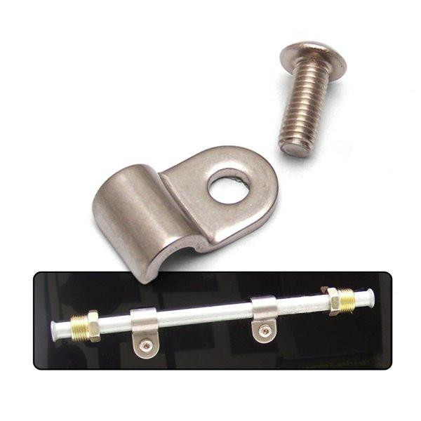 KEEP IT CLEAN 1/4in Stainless Steel Single Line Clamps 12Pk 