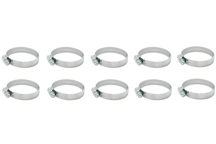 VIBRANT PERFORMANCE S.S. Worm Gear Clamps 2.79in to 3.74in 10 Pack 