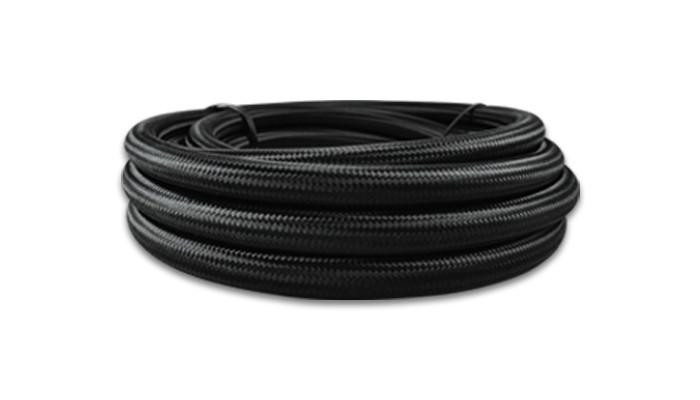 VIBRANT PERFORMANCE 5ft Roll -10 Black Nylon Braided Flex Hose 