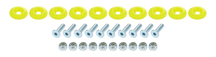 ALLSTAR PERFORMANCE Countersunk Bolt Kit Fluorescent Yellow 10pk 