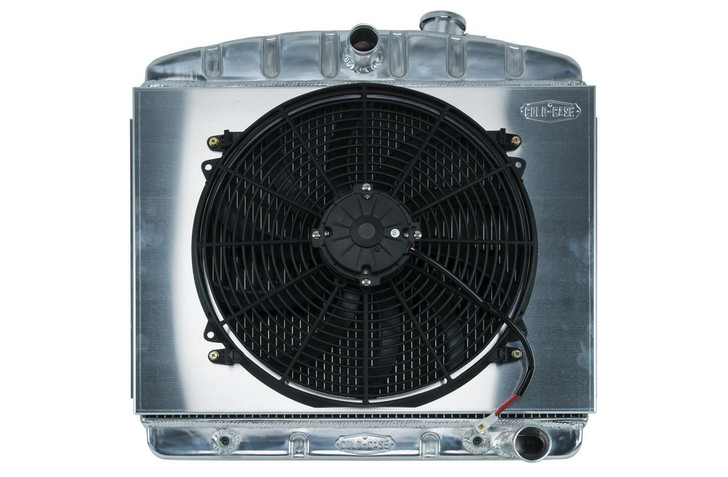 COLD CASE RADIATORS 55-57 Tri-5 Chevy Radiat or & 16in Fan Kit 