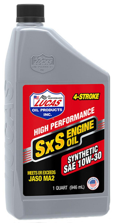 Lucas Oil Synthetic 10w30 SXS Oil 1 Quart 