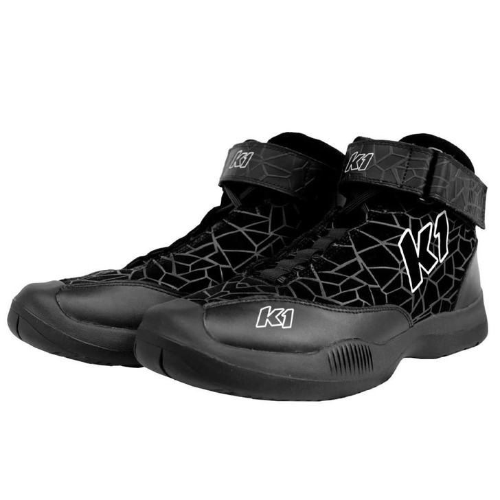 K1 RACEGEAR Crew Shoe Versus Nomex 14.5 Black SFI 3.3/5 