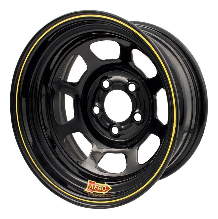 AERO RACE WHEELS 15x7 4in. 4.75 Black 