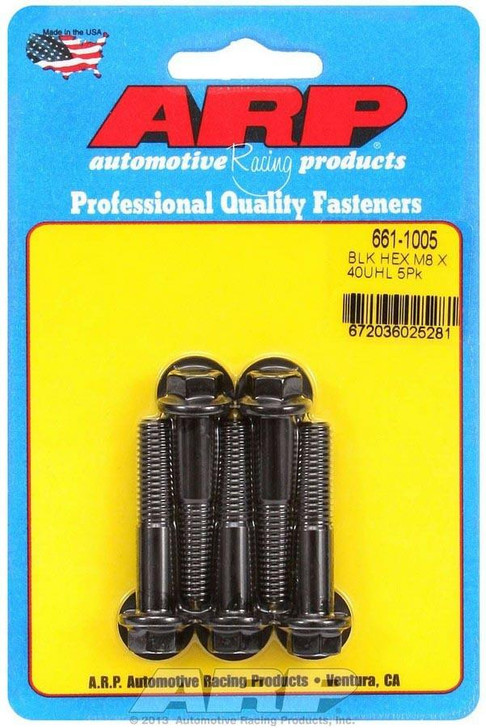 ARP 8mm x 1.25 x 40mm 6pt Bolt Kit (5pk) 