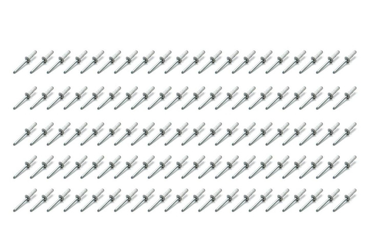 FIVESTAR Sm Hd Rivet White Multi -grip 100pk 